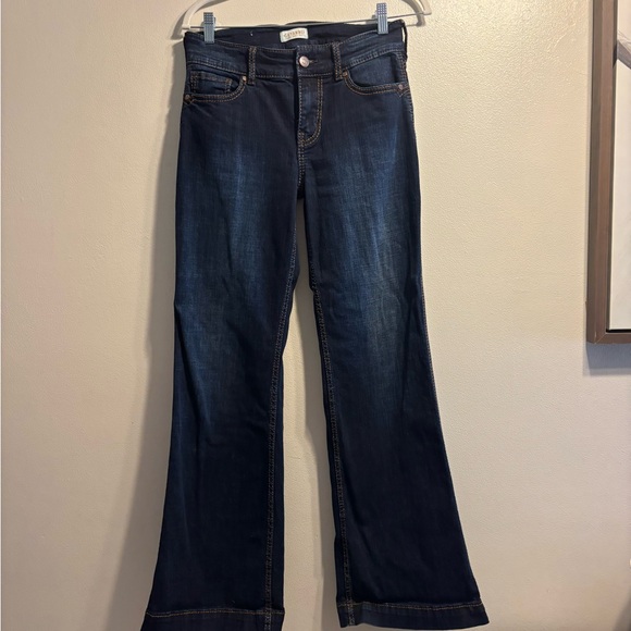 Shyanne Dark Indigo Flare Jeans - Picture 1 of 3